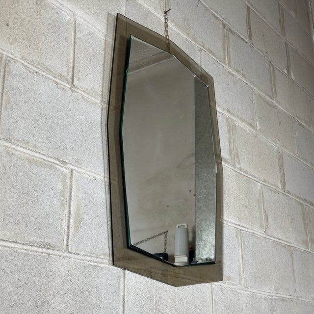 Modern Smoked Glass Mirror from Fontana Arte, 1970s For Sale - Image 3 of 10