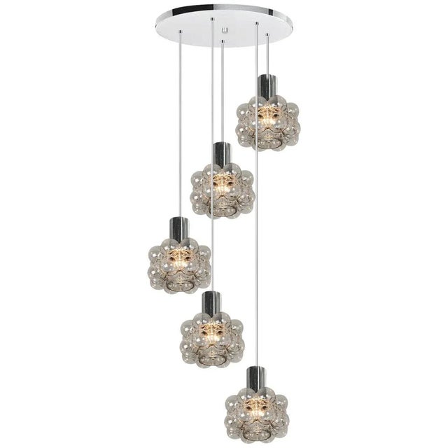 Cascade Light Fixture with Five Pedant Lights by Helena Tynell, 1960s For Sale - Image 18 of 18