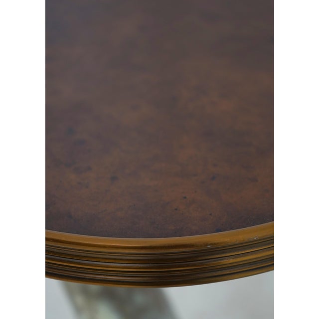 Maitland Smith Burl Wood Horn Occasional Table For Sale - Image 9 of 11