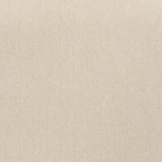Sample- Schumacher Classic Herringbone In/Out Fabric in Natural For Sale