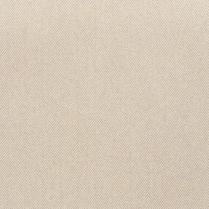 Sample- Schumacher Classic Herringbone In/Out Fabric in Natural