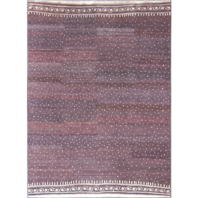 Tibetan Silk and Wool Modern Rug by Keivan Woven Arts, 8'10" X 12'1" For Sale - Image 13 of 13