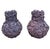 This striking pair of vintage ceramic vases showcases exquisite Italian craftsmanship and bold botanical artistry. Crafted...