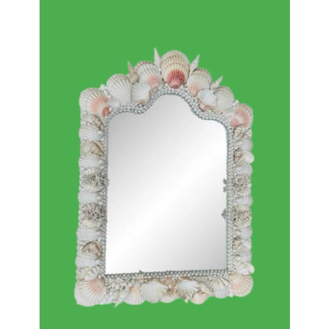 1970s Miami Beach Monumental Coastal Seashell Mirror For Sale In Miami - Image 6 of 10