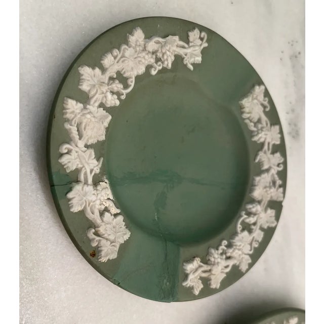 Ceramic Wedgwood Light Sage Green Jasparware Dishes & Cup Set- 4 Pieces For Sale - Image 7 of 7