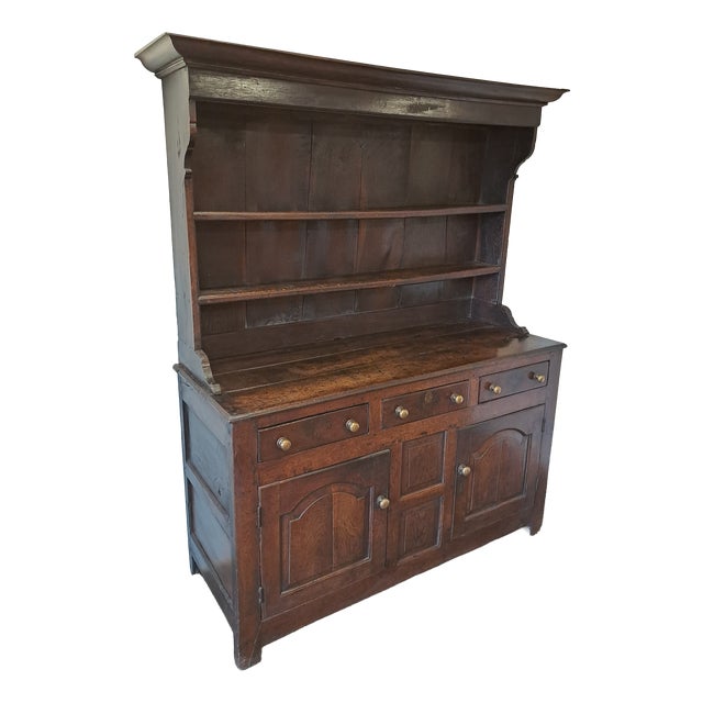 Small 18th Century North Welsh Oak Dresser, 1750s For Sale