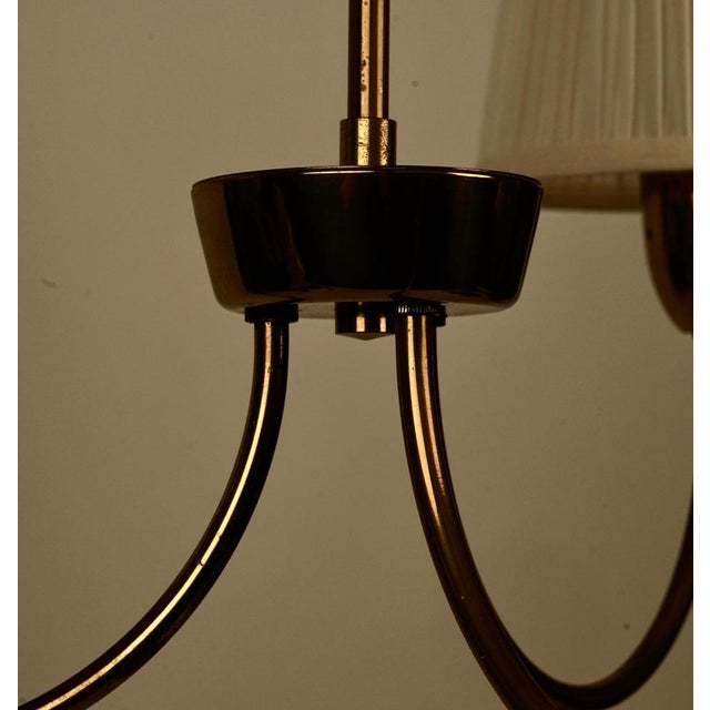 Metal Mid-Century Modern Brass Pendant Lamp from Rupert Nikoll, Austria, 1957 For Sale - Image 7 of 13
