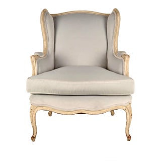 Louis XV Style Lounge Chair, New Upholstery, France, C 1920s For Sale