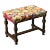 French 19th Century Oak & Tapestry Stool For Sale