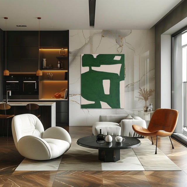 Bodasca, Green Organic 1, 2025, Acrylic on Canvas For Sale - Image 15 of 16