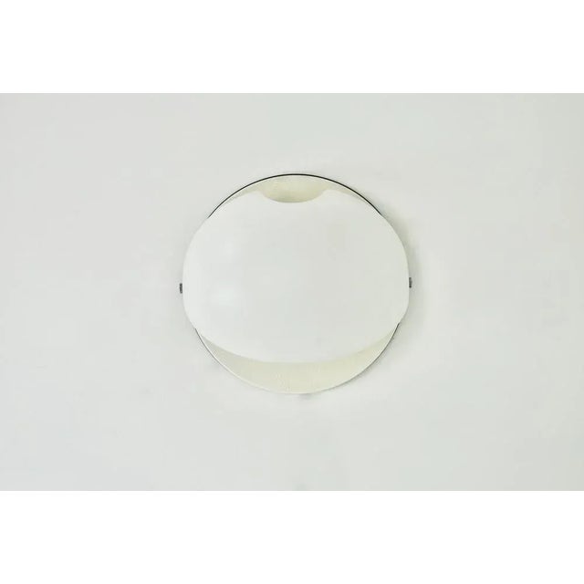 White Lage Midnight Wall Lamp attributed to Guzzini, 1970s For Sale - Image 8 of 11