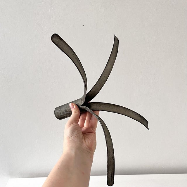 Antique Hand-Hammered Christmas Tree Stand, 1890s For Sale - Image 4 of 6