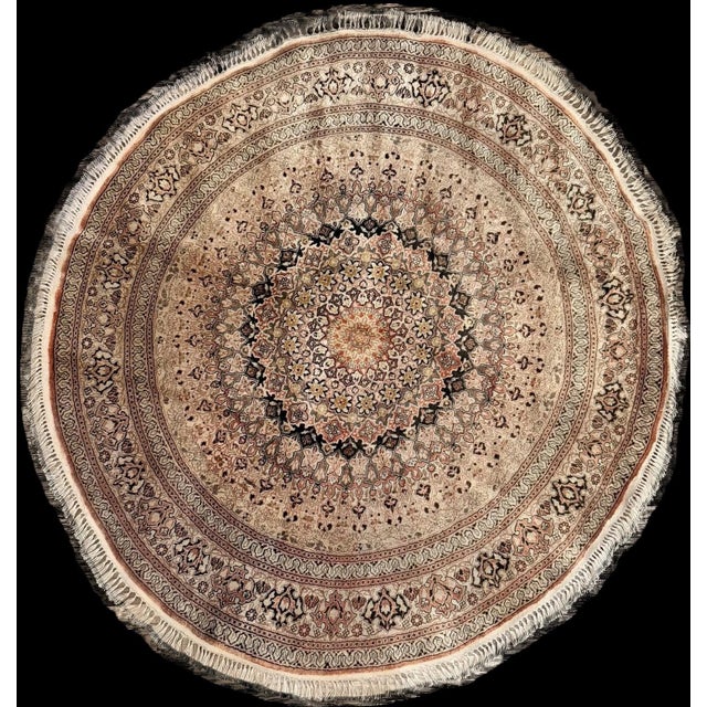 Hereke Silk Rug, Türkiye, 1970s For Sale - Image 4 of 4