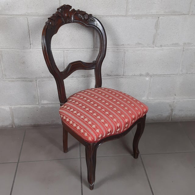 Antique Italian Wooden Chairs, 1900s, Set of 4 For Sale - Image 5 of 18