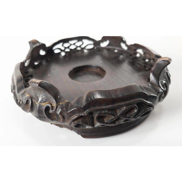 19th Century Chinese Carved Rosewood Display Base or Stand For Sale - Image 11 of 12