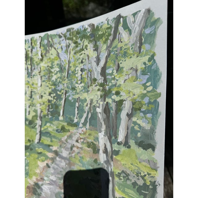 American "Forest Path" Acrylic Painting by Erin Tapp For Sale - Image 3 of 9