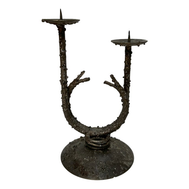 Brutalist Candleholder, Poland, 1970s For Sale