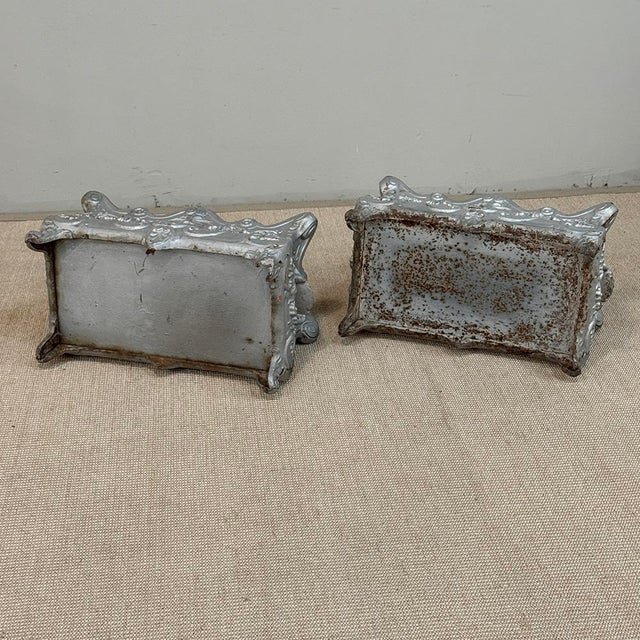 Pair Antique French Louis XIV Style Cast Iron Jardinières For Sale - Image 17 of 17