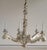 5 Light, Carved Wood Chandelier French Style. Finished Applied by Mario Lighting Inc in Silver Leaf Finish. Professionally...