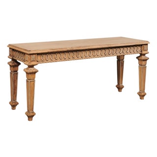 Mid 20th Century French Vintage Carved-Wood Console For Sale