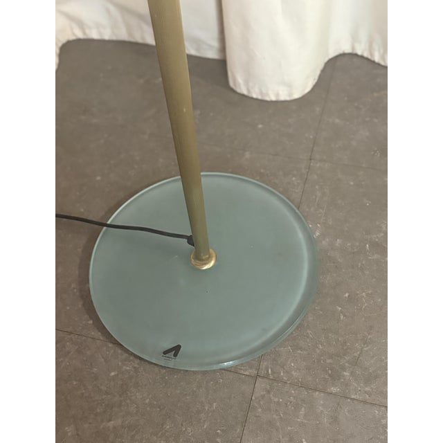 Olimpia Floor Lamp in Brass and Glass by Antonangeli, 1980s For Sale - Image 4 of 15