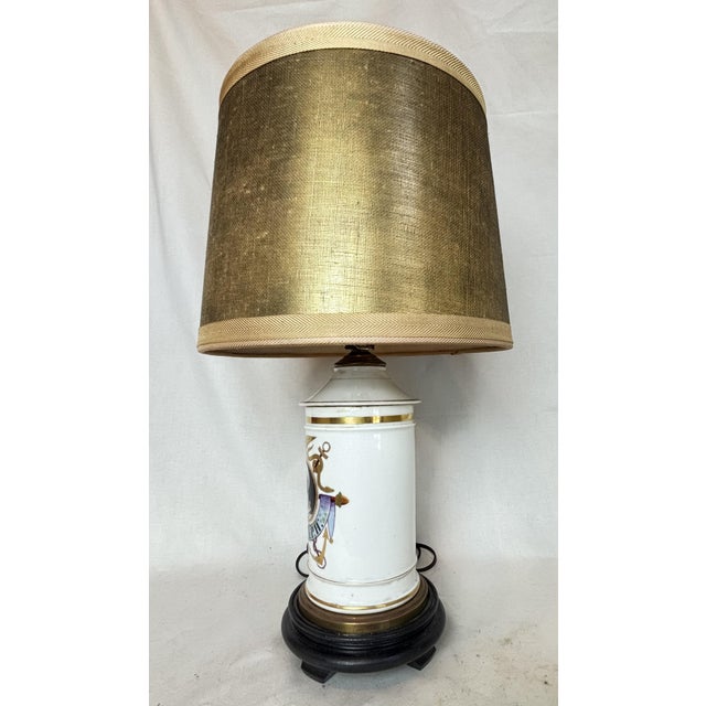 This lovely pharmacy jar depicts a portrait of a man, perhaps a chemist and a label "POM: SULPH:," indicating what was...