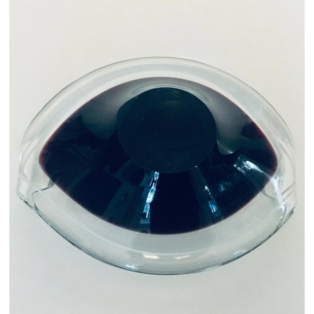 Murano Cenedese Murano Sommerso Mauve Glass Bowl Dish Catch-All 1960s For Sale - Image 4 of 5