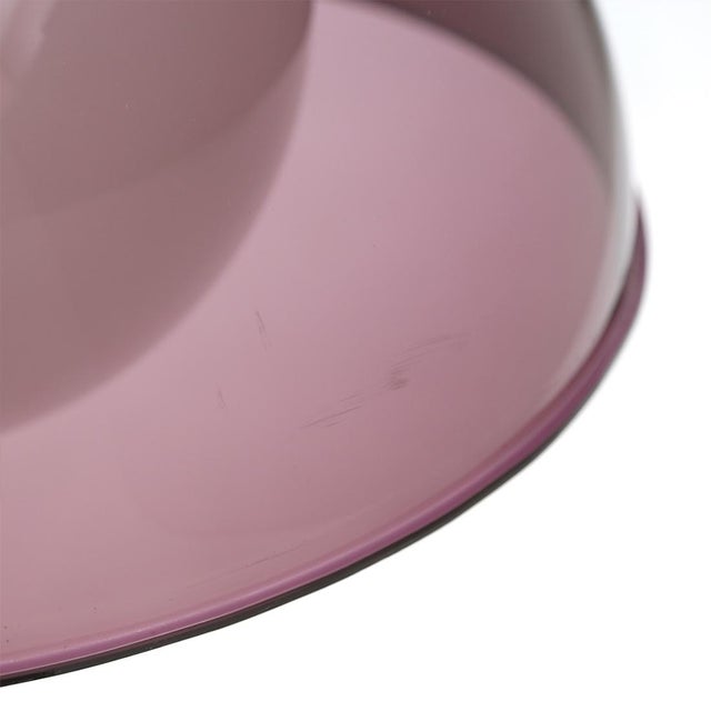 Black Purple Methacrylate and Glass Pendant Light, 1950s For Sale - Image 8 of 13