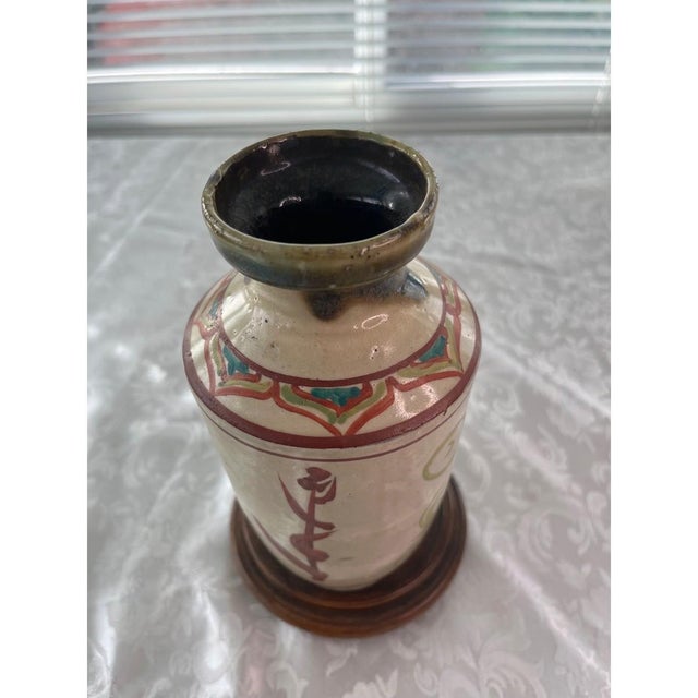 Antique Chinese Porcelain Vase - Hand Painted Floral - Signed "Jade" Mark 8.5" H For Sale In San Francisco - Image 6 of 7