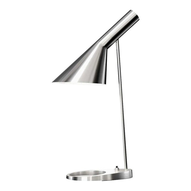 Arne Jacobsen 'Aj Mini' Table Lamp in Stainless Steel for Louis Poulsen For Sale
