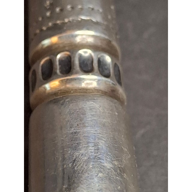 Rare Antique 19th Century 13 Loth Silver Torah Pointer Yad Austro Hungarian Judaica 72g For Sale - Image 11 of 16