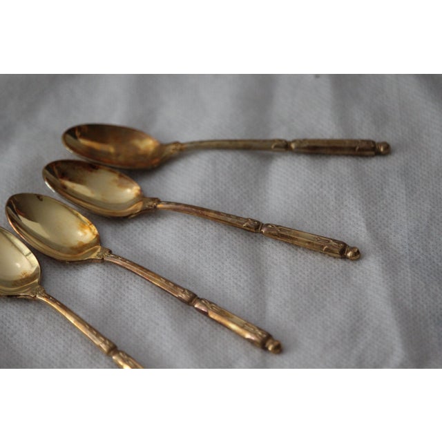 Gold-Plated Coffee Spoons, France, Set of 11 For Sale - Image 6 of 18