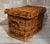 Superb Wicker Log Basket. Made from wicker, with two twisted wicker handles on either side of the basket, rope fittings...
