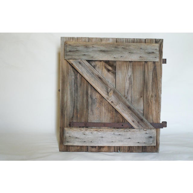 Brown Antique Oak Door in Wrought Iron from Befos, 1800 For Sale - Image 8 of 17