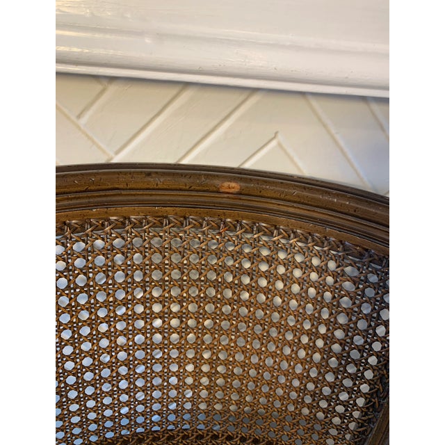Vintage Cane Back Tub Chair For Sale - Image 9 of 13