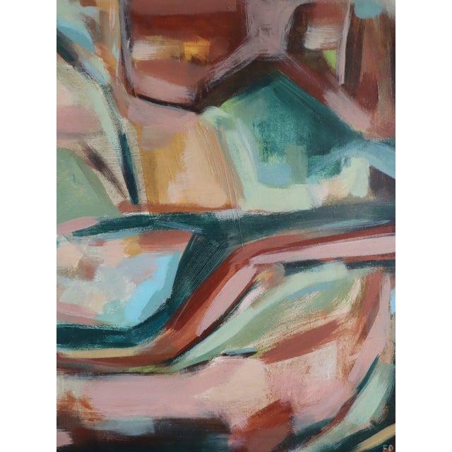 Contemporary 'Quiet Whispers' Original Abstract Acrylic Painting by British Artist Frances Daws, Framed For Sale - Image 11 of 12