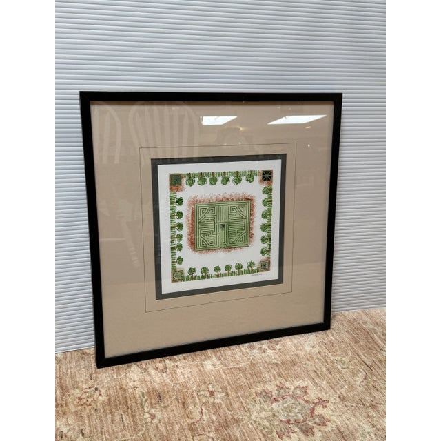 Impressionist Barbara Embree "Maze I" Print, Framed For Sale - Image 3 of 12