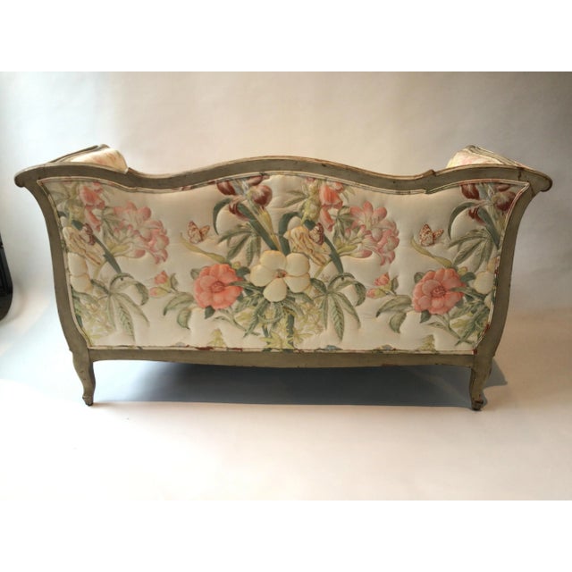 1930s Painted Off White French Settee For Sale - Image 10 of 13