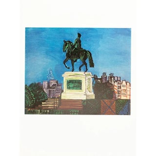 1970 After Raoul Dufy "Gallant Green", Full-Color Parisian Print For Sale
