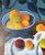 1990s Original Contemporary Still Life Tabletop W/Fruit & Bread Painting For Sale - Image 5 of 7