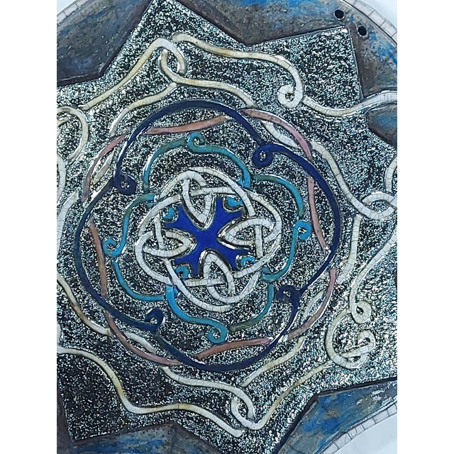 Ceramic Raku Ceramic Wall Plate Oltre Lintreccio by Stefania Zoppellaro, Italy, 2021 For Sale - Image 7 of 9