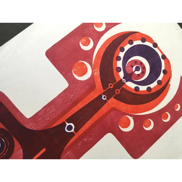 - Woodcut print by Manfred Degenhardt - Made in 1972 - Hand signed and dated - Edition: 6 / 30 Signed by Maker