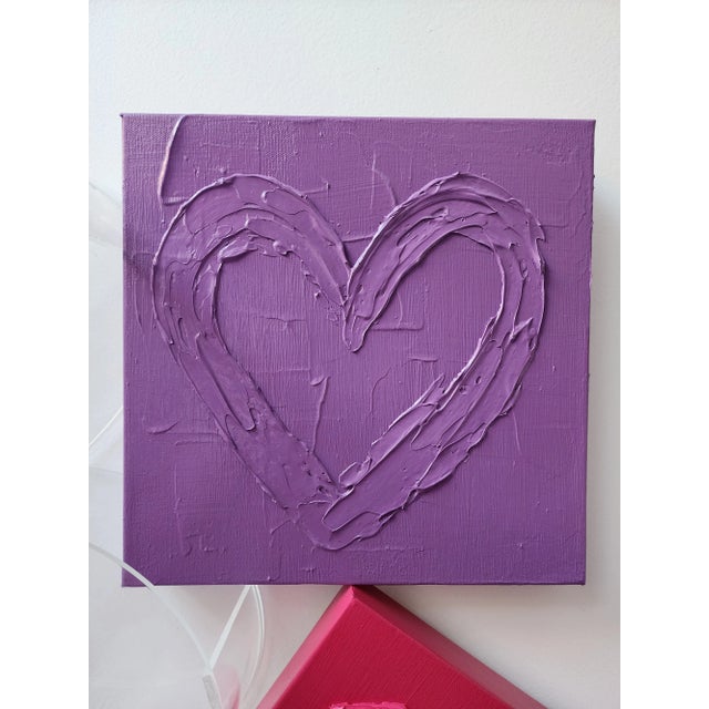 Purple Heart Painting For Sale - Image 9 of 9