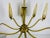 Stilnovo Mid-Century Modern Italian Brass and Glass Chandelier, 1960s For Sale - Image 12 of 13