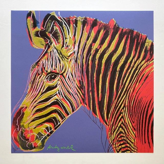アート・デザイン・音楽 ANDY WARHOL Abstracts Andy Warhol Vintage 1986 Lmtd Edtn Endangered Species Large