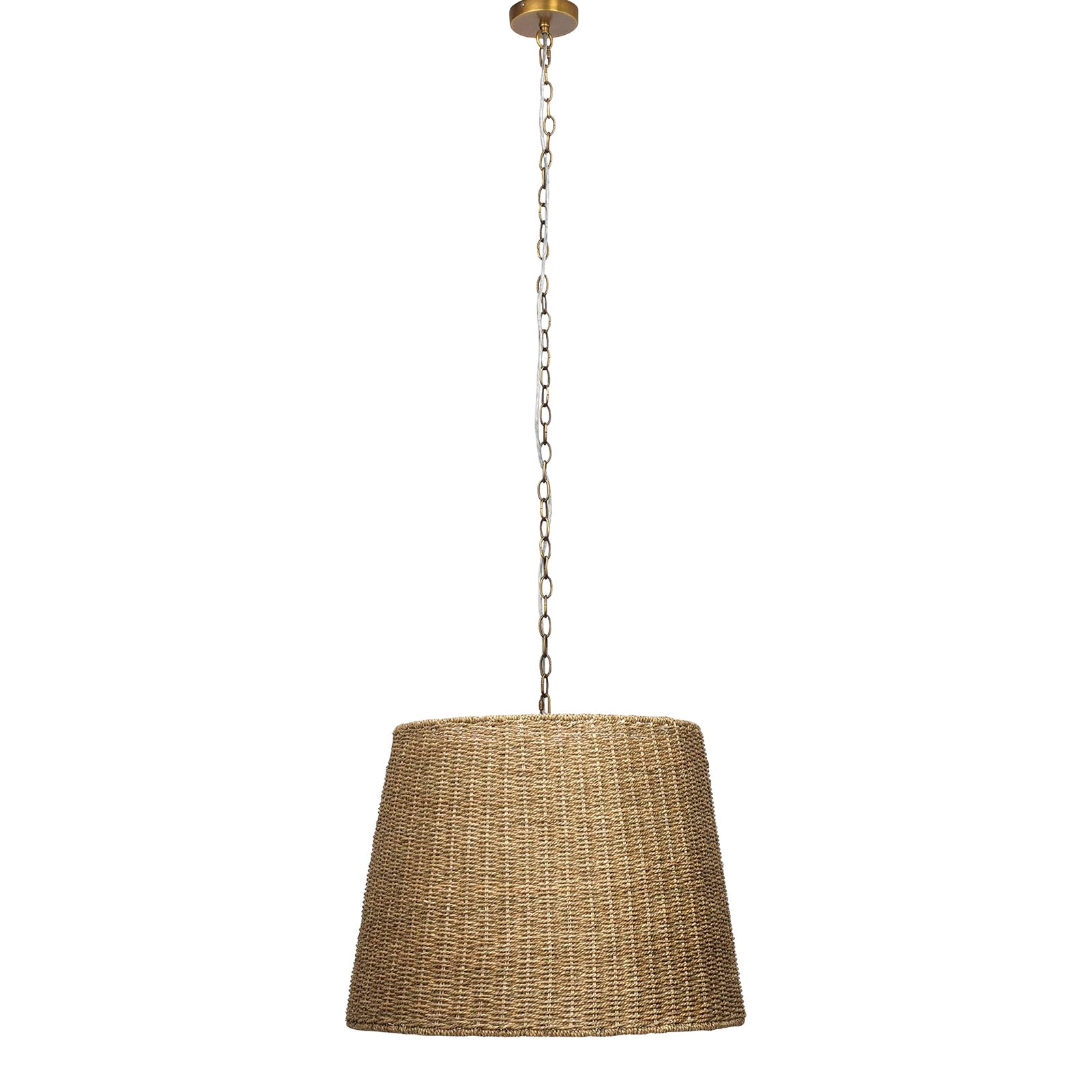 Willow Seagrass Chandelier Chairish