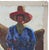 Mid 20th Century Fred Darge Blue, Red, and Brown Abstract Impressionist Painting of a Cowboy on a Horse, Mid-20th Century For Sale - Image 5 of 10