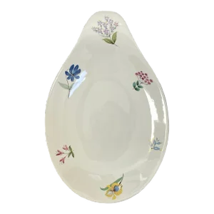 Mid 20th Century Eva Zeisel for Hallcraft Lugged Floral Platter