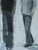 Blue 1979 Modernist 'Between Presences' Vintage Original Swedish Figurative Oil Painting, Framed For Sale - Image 8 of 12