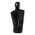 Vintage Postmodern Black Ceramic Figure For Sale